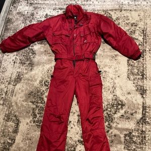 Red Killy ski/ snowsuit.